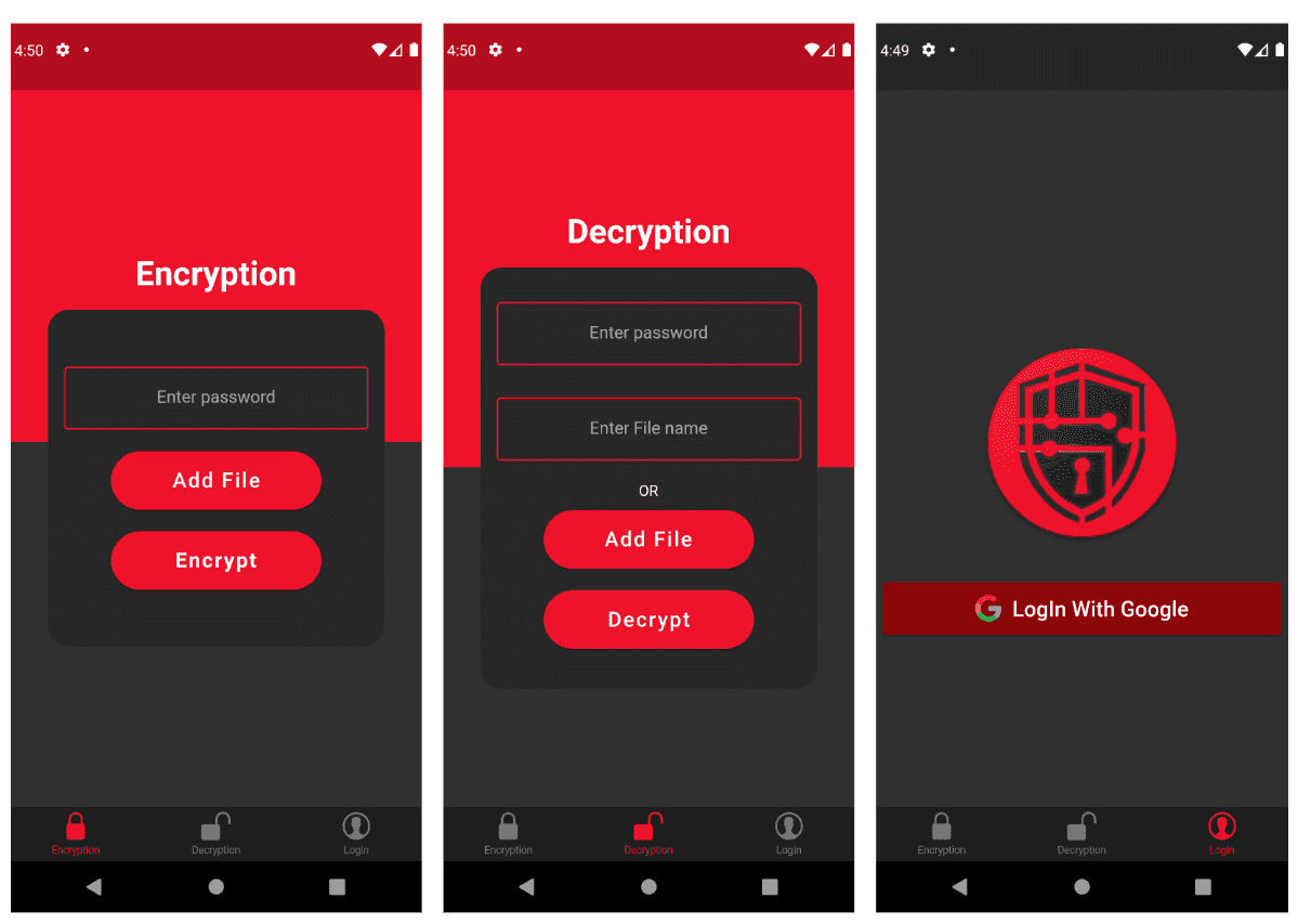 Encryption Decryption / Chat app